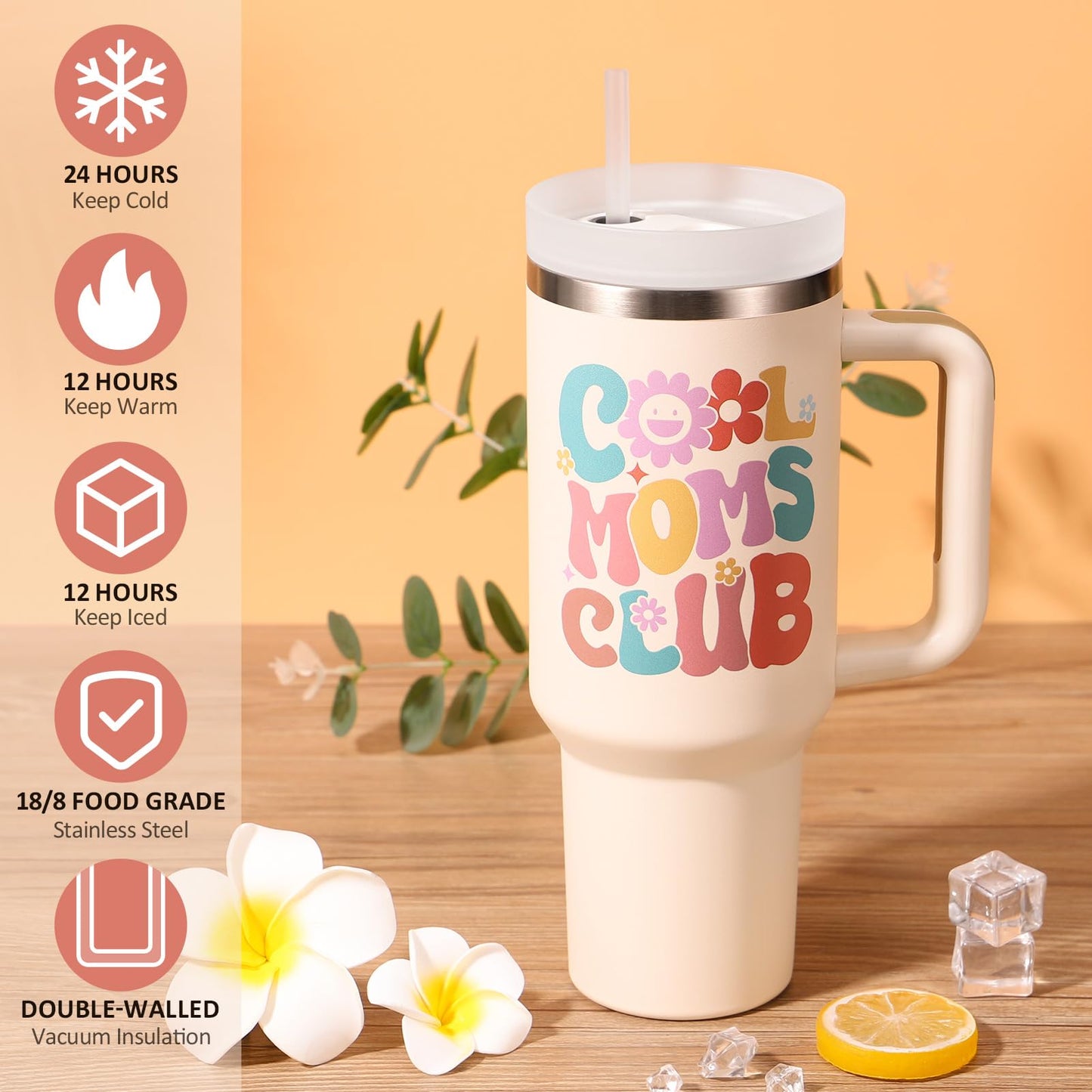 Gifts for Mom Mothers Day Gifts from Daughter Son Kids, Best Mom Gift Unique Birthday Gift Basket for Mother Women Mother-in-Law Wife Gift from Husband Care Package w/Canvas Tote Bag 40 OZ Tumbler